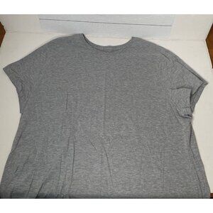 Just My Size Gray Short Sleeve Crewneck T-Shirt Plus Size Womens 3X 22W 24W